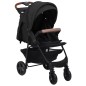 vidaXL Cochecito de bebé 2 en 1 de acero gris antracita vidaXL Cochecito de bebé 2 en 1 de acero gris antracita