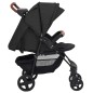vidaXL Cochecito de bebé 2 en 1 de acero gris antracita vidaXL Cochecito de bebé 2 en 1 de acero gris antracita