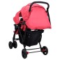 vidaXL Carrito para gemelos tandem de acero rojo vidaXL Carrito para gemelos tandem de acero rojo