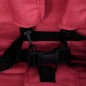vidaXL Carrito para gemelos tandem de acero rojo vidaXL Carrito para gemelos tandem de acero rojo