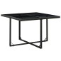 vidaXL Set comedor de jardín 9 piezas y cojines ratán sintético negro vidaXL Set comedor de jardín 9 piezas y cojines ratán sintético negro