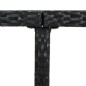 vidaXL Set comedor de jardín 9 piezas y cojines ratán sintético negro vidaXL Set comedor de jardín 9 piezas y cojines ratán sintético negro
