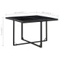 vidaXL Set comedor de jardín 9 piezas y cojines ratán sintético negro vidaXL Set comedor de jardín 9 piezas y cojines ratán sintético negro