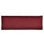 vidaXL Cojín de respaldo tapizado rojo vino tinto 120x40x10 cm