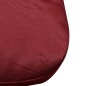 vidaXL Cojín de respaldo tapizado rojo vino tinto 120x40x10 cm