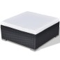 vidaXL Set muebles de jardín 5 piezas y cojines ratán sintético negro vidaXL Set muebles de jardín 5 piezas y cojines ratán sintético negro