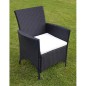 vidaXL Set comedor de jardín 9 piezas y cojines ratán sintético negro