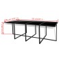 vidaXL Set comedor de jardín 13 piezas y cojines ratán sintético negro