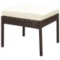 vidaXL Set muebles de jardín 6 piezas y cojines ratán sintético marrón vidaXL Set muebles de jardín 6 piezas y cojines ratán sintético marrón