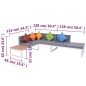 vidaXL Set de muebles de jardín 4 piezas y cojines aluminio y WPC vidaXL Set de muebles de jardín 4 piezas y cojines aluminio y WPC
