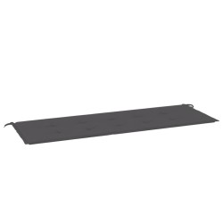 vidaXL Cojín de banco de jardín tela Oxford gris antracita 150x50x3 cm
