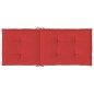 vidaXL Cojín silla de jardín respaldo alto 2 uds tela rojo 120x50x3 cm vidaXL Cojín silla de jardín respaldo alto 2 uds tela rojo 120x50x3 cm