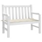 vidaXL Cojín de banco de jardín tela Oxford crema 120x50x3 cm vidaXL Cojín de banco de jardín tela Oxford crema 120x50x3 cm