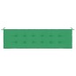 vidaXL Cojín de banco de jardín tela Oxford verde 180x50x3 cm vidaXL Cojín de banco de jardín tela Oxford verde 180x50x3 cm