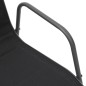 vidaXL Sillas apilables de jardín 6 unidades acero y textileno negro vidaXL Sillas apilables de jardín 6 unidades acero y textileno negro