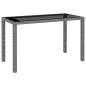 vidaXL Set de comedor de jardín 6 pzas y cojines ratán sintético gris vidaXL Set de comedor de jardín 6 pzas y cojines ratán sintético gris