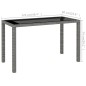vidaXL Set de comedor de jardín 6 pzas y cojines ratán sintético gris vidaXL Set de comedor de jardín 6 pzas y cojines ratán sintético gris