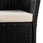 vidaXL Set de comedor de jardín 7 pzas ratán sintético negro y marrón vidaXL Set de comedor de jardín 7 pzas ratán sintético negro y marrón