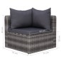 vidaXL Set de sofás de jardín 8 piezas y cojines ratán sintético gris vidaXL Set de sofás de jardín 8 piezas y cojines ratán sintético gris