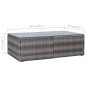 vidaXL Set de sofás de jardín 8 piezas y cojines ratán sintético gris vidaXL Set de sofás de jardín 8 piezas y cojines ratán sintético gris