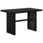 vidaXL Set de muebles de jardín 3 pzas y cojines ratán sintético negro vidaXL Set de muebles de jardín 3 pzas y cojines ratán sintético negro
