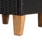 vidaXL Sillas de jardín 2 unidades con cojines ratán sintético negro vidaXL Sillas de jardín 2 unidades con cojines ratán sintético negro