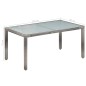 vidaXL Set de comedor de jardín 7 pzs y cojines ratán sintético gris vidaXL Set de comedor de jardín 7 pzs y cojines ratán sintético gris