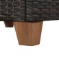 vidaXL Set muebles de jardín 4 piezas y cojines ratán sintético marrón vidaXL Set muebles de jardín 4 piezas y cojines ratán sintético marrón