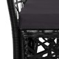vidaXL Conjunto de comedor de exterior 9 piezas ratán sintético negro vidaXL Conjunto de comedor de exterior 9 piezas ratán sintético negro