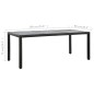 vidaXL Conjunto de comedor de exterior 9 piezas ratán sintético negro vidaXL Conjunto de comedor de exterior 9 piezas ratán sintético negro