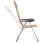 vidaXL Sillas de camping de aluminio 2 unidades crema 58x69x111 cm vidaXL Sillas de camping de aluminio 2 unidades crema 58x69x111 cm
