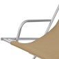 vidaXL Tumbonas reclinables 2 unidades acero gris topo 