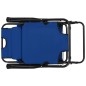 vidaXL Tumbonas plegables con reposapiés 2 unidades acero azul vidaXL Tumbonas plegables con reposapiés 2 unidades acero azul
