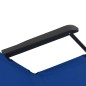 vidaXL Tumbonas plegables con reposapiés 2 unidades acero azul vidaXL Tumbonas plegables con reposapiés 2 unidades acero azul
