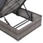 vidaXL Set de muebles de jardín 3 pzas y cojines ratán sintético gris vidaXL Set de muebles de jardín 3 pzas y cojines ratán sintético gris