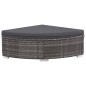 vidaXL Set de muebles de jardín 6 pzas y cojines ratán sintético gris vidaXL Set de muebles de jardín 6 pzas y cojines ratán sintético gris