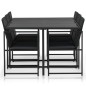 vidaXL Set comedor de jardín 7 piezas y cojines ratán sintético negro vidaXL Set comedor de jardín 7 piezas y cojines ratán sintético negro
