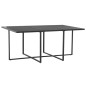 vidaXL Set comedor de jardín 7 piezas y cojines ratán sintético negro vidaXL Set comedor de jardín 7 piezas y cojines ratán sintético negro