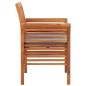 vidaXL Sillas de comedor jardín 2 uds con cojines madera maciza acacia vidaXL Sillas de comedor jardín 2 uds con cojines madera maciza acacia