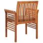 vidaXL Sillas de comedor jardín 2 uds con cojines madera maciza acacia vidaXL Sillas de comedor jardín 2 uds con cojines madera maciza acacia