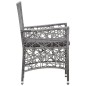 vidaXL Juego de comedor de jardín 7 piezas de ratán sintético gris vidaXL Juego de comedor de jardín 7 piezas de ratán sintético gris