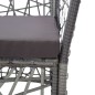 vidaXL Juego de comedor de jardín 7 piezas de ratán sintético gris vidaXL Juego de comedor de jardín 7 piezas de ratán sintético gris