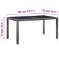 vidaXL Juego de comedor de jardín 7 piezas de ratán sintético gris vidaXL Juego de comedor de jardín 7 piezas de ratán sintético gris