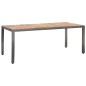 vidaXL Set de comedor de jardín 9 pzas y cojines ratán sintético gris