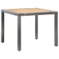 vidaXL Set de comedor de jardín 5 pzas y cojines ratán sintético gris vidaXL Set de comedor de jardín 5 pzas y cojines ratán sintético gris