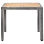 vidaXL Set de comedor de jardín 5 pzas y cojines ratán sintético gris vidaXL Set de comedor de jardín 5 pzas y cojines ratán sintético gris