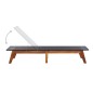 vidaXL Tumbona con mesa ratán sintético y madera maciza de acacia vidaXL Tumbona con mesa ratán sintético y madera maciza de acacia