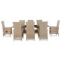 vidaXL Set comedor de jardín 9 piezas y cojines ratán sintético beige vidaXL Set comedor de jardín 9 piezas y cojines ratán sintético beige