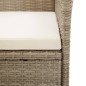 vidaXL Set comedor de jardín 9 piezas y cojines ratán sintético beige vidaXL Set comedor de jardín 9 piezas y cojines ratán sintético beige