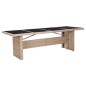 vidaXL Set comedor de jardín 9 piezas y cojines ratán sintético beige vidaXL Set comedor de jardín 9 piezas y cojines ratán sintético beige